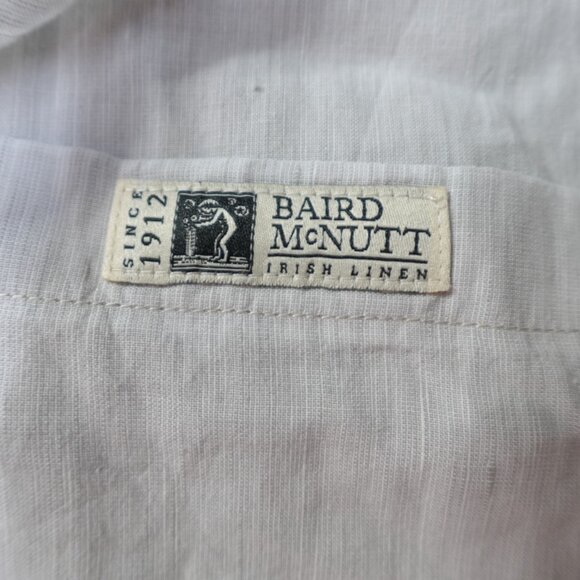 J.Crew Shirt Large Gray Slim Solid Linen Blend Baird McNutt - Picture 2 of 10